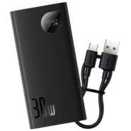 پاوربانک بیسوس 30W مدل Adaman2 Digital Display PPAD040101 با ظرفیت 10000 میلی آمپر ساعت